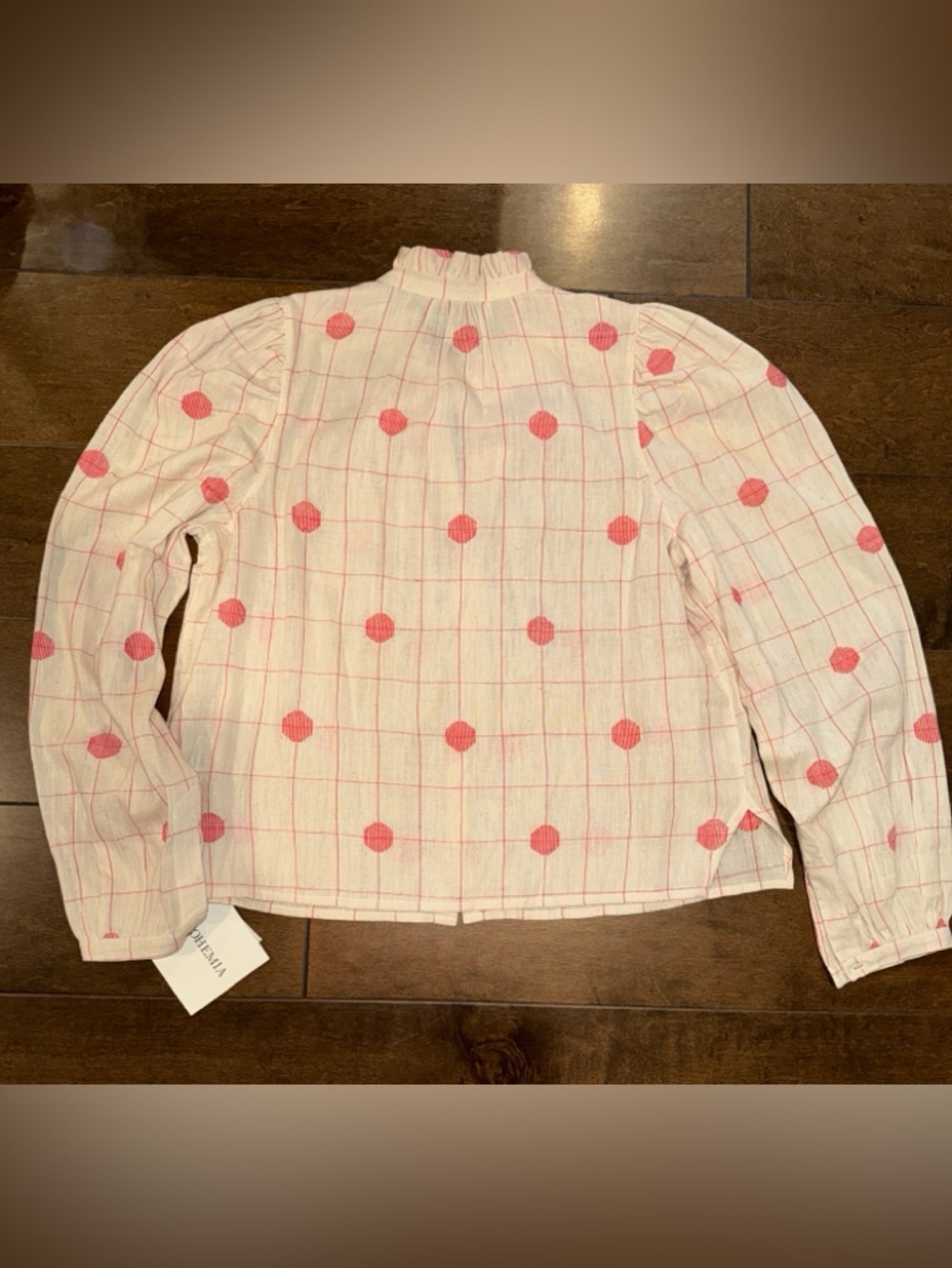 NWT Alix of Bohemia Ana Poppy Dot Blouse - Picture 4 of 7